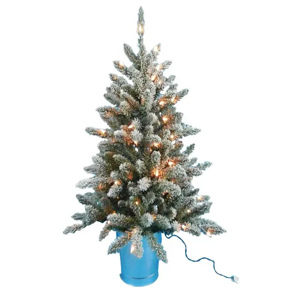 Santas Forest 27336 Pre-Lit Christmas Tree 36 Inch Tabletop Decor Santa's Forest