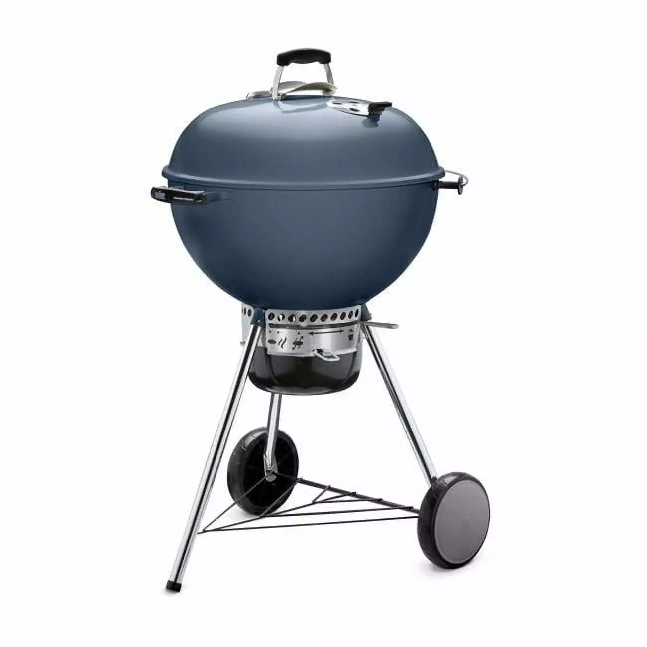 Weber 22 Inch Charcoal Grill Gourmet BBQ System Cooking Grate Slate Blue 1