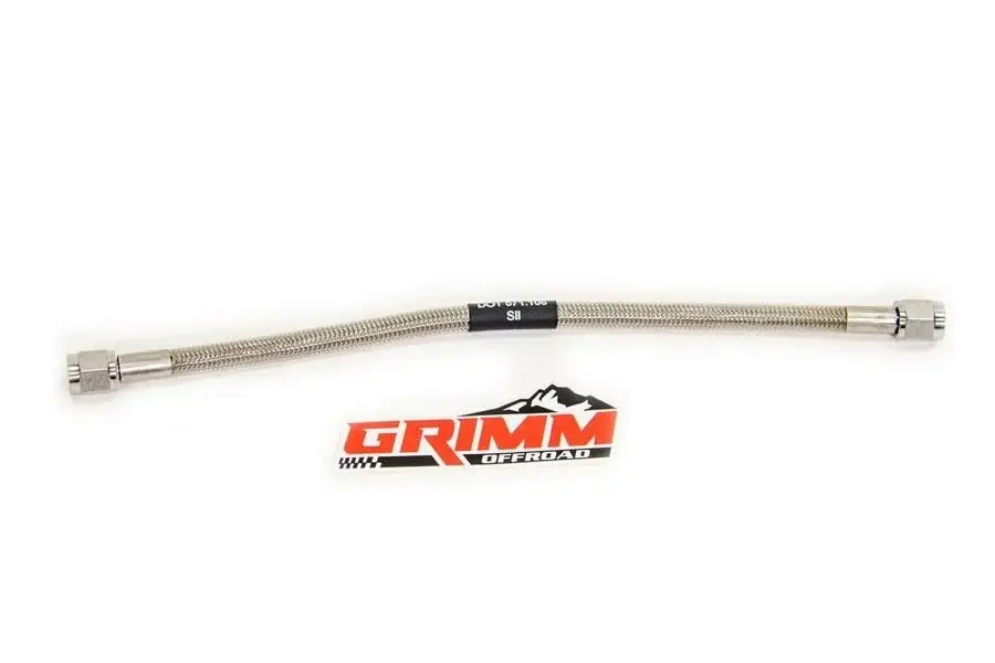 Grimm Offroad Stainless Chromed Braided Air Hose, 40-inch