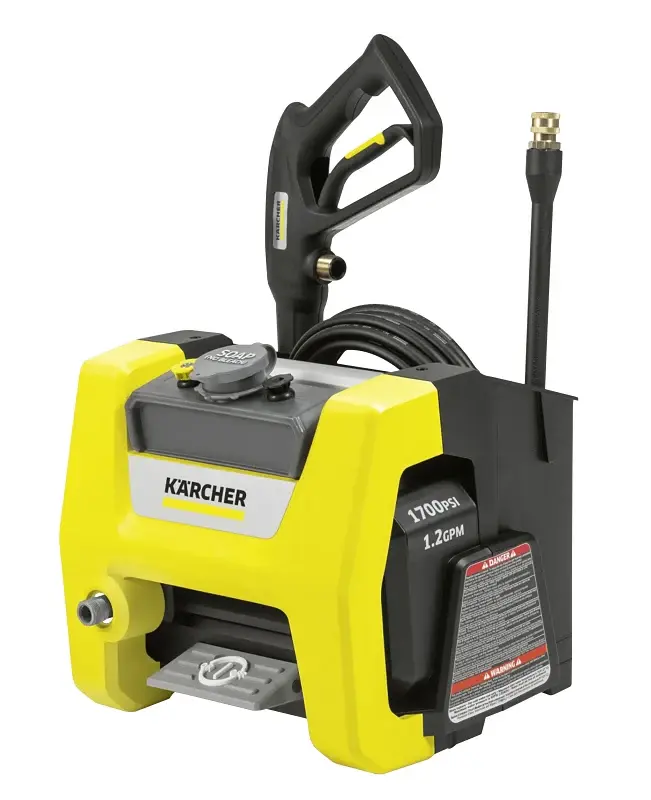 Karcher K1800PS Cube 1.106-200.0 Electric Pressure Washer, 1-Phase, 13 , 120 VAC, 1800 psi Operating, 1.2 gpm