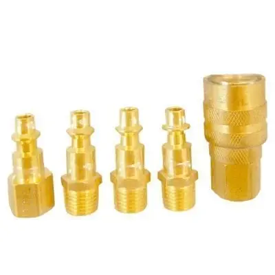 5 PC. Solid Brass Speedy Coupler