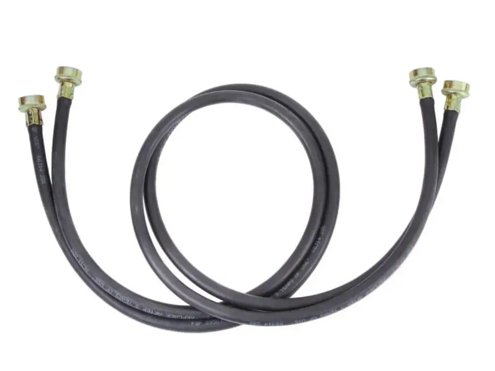 Whirlpool 10 ft. Onyx Rubber Washer Hose (2-Pack)
