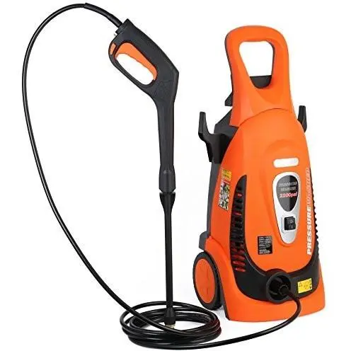 Electric Pressure Washer 2200 Psi 1.8 Gpm, Hose Nozzle Gun, Turbo Wand Wheel Kit