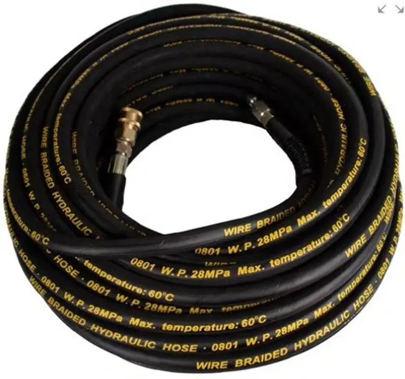 Forney 74991 Premium-Grade High-Pressure Washer Hose, 100 ft L, MNPT, Tpr