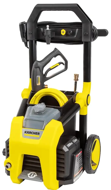 Karcher 1.106-210.0 Electric Pressure Washer, 1-Phase, 13 , 120 V, 1900 psi Operating, 1.2 gpm, Turbo Nozzle, Charcoal