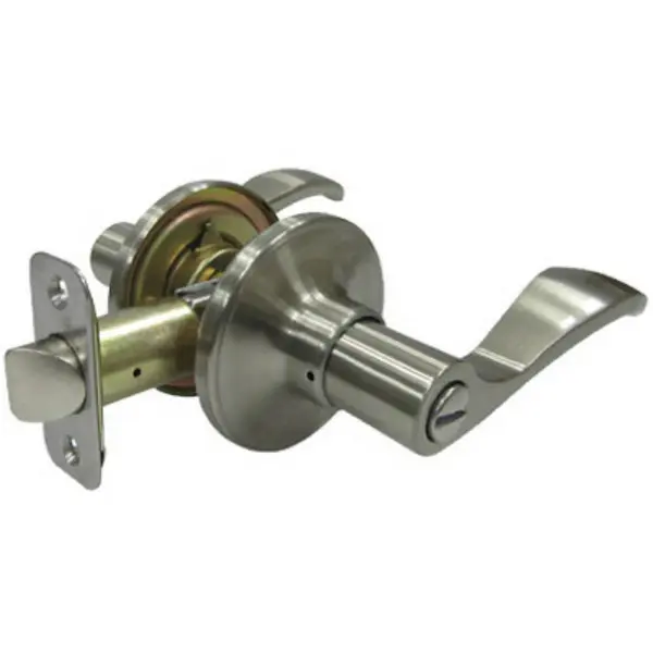 Taiwan Fu Hsing LYEX201BZ Reversible Naples Privacy Lever Lockset Satin Nickel
