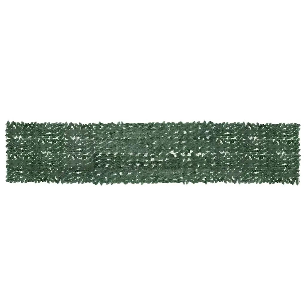 Balcony Screen Dark Green Leaves 196.9x39.4 Privacy Screen
