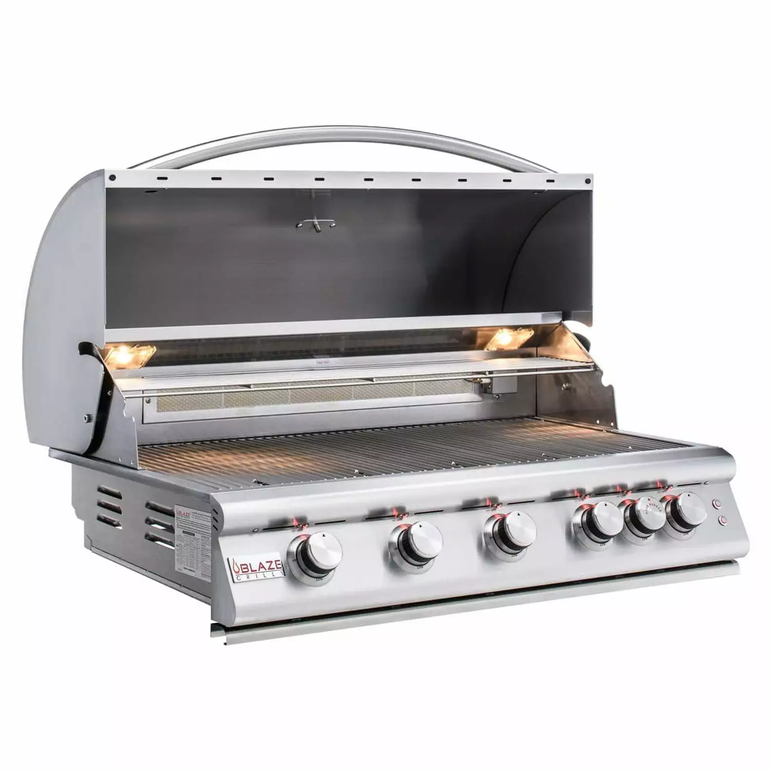 Blaze LTE 40-Inch 5-Burner Built- Propane Grill Rear Infrared Burner and Grill Lights