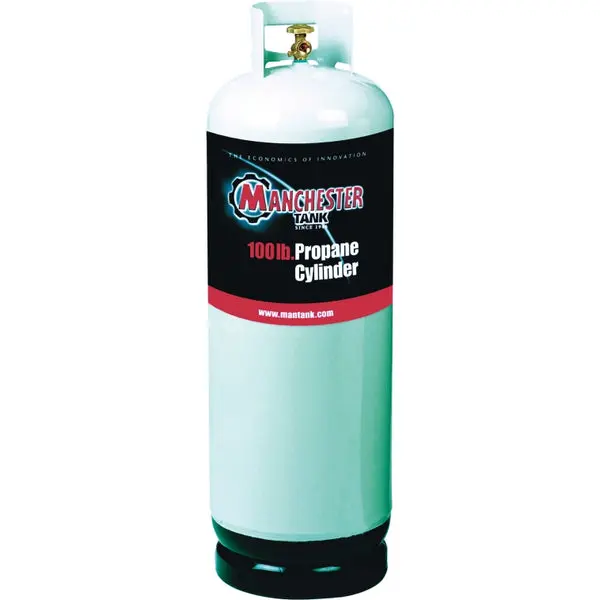 Manchester Tank 1428-20 Vertical Cylinder Propane Tank 100 Lb Outdoor Grilling and Heating