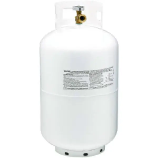 Manchester Tank 1160TC-5 Vertical ACME/OPD Propane Gas Cylinder White 30 Lb Capacity