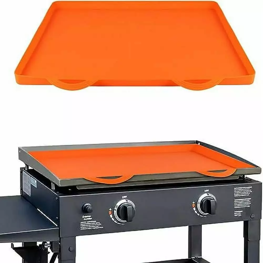 HLONK Silicone Griddle Mat Blackstone Waterproof Dustproof Grill Top Protector 17 Inch Orange Information