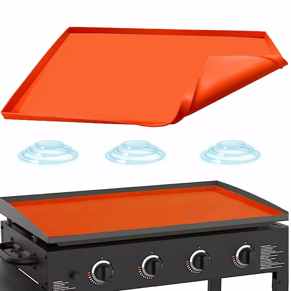 17 Inch Griddle Mat Silicone Protective Cover Fit Blackstone Heavy Duty Food Grade Silicone Mat