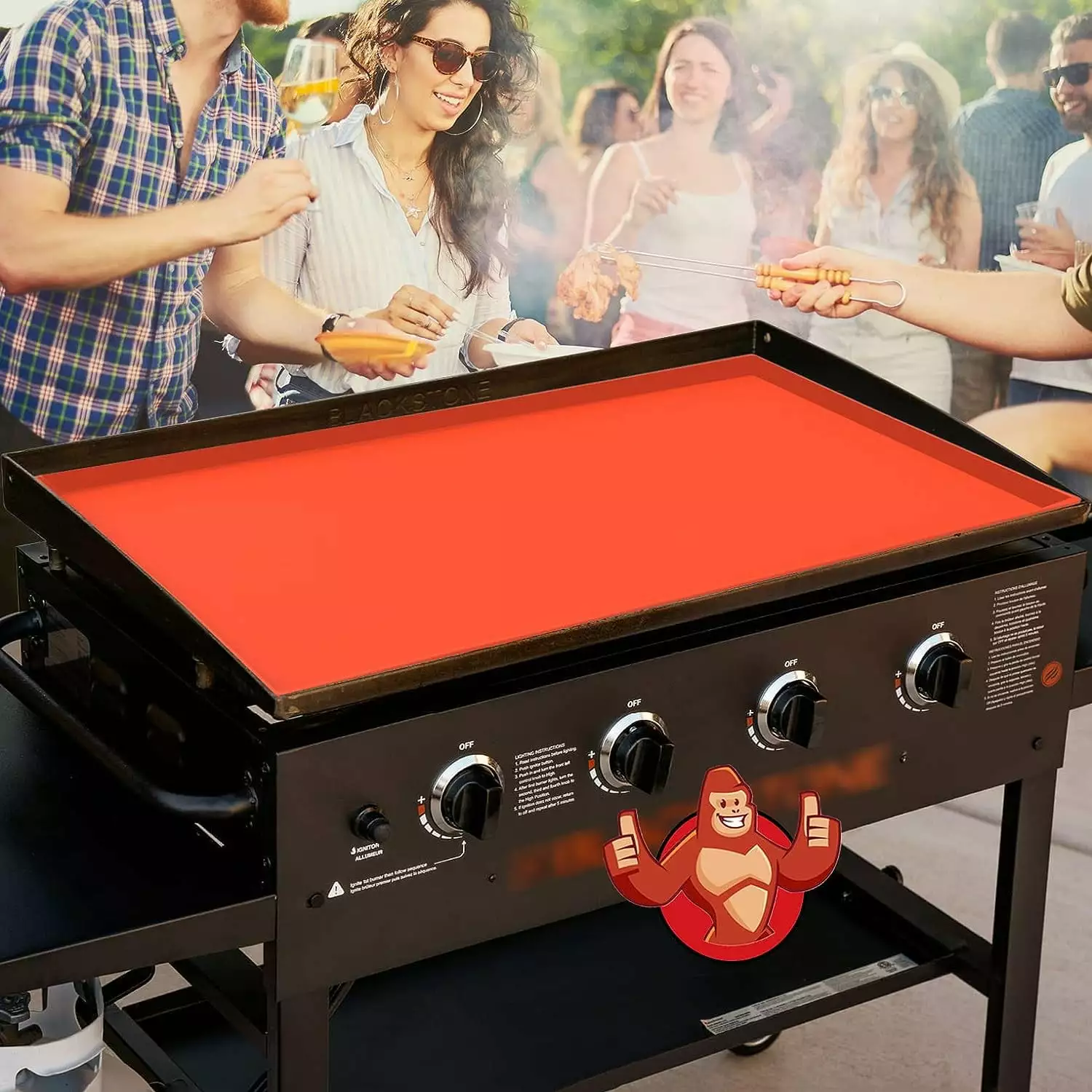 Silicone Mat Blackstone Griddle Top 100% Food Grade Protective Cover Non Stick Reusable Information