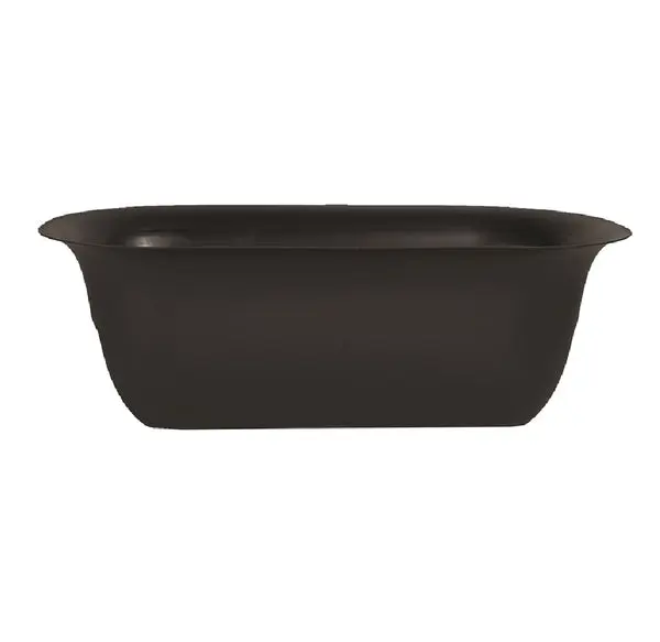 Bloem MR2400 Modica Deck Railing Planter Black 24 Inch