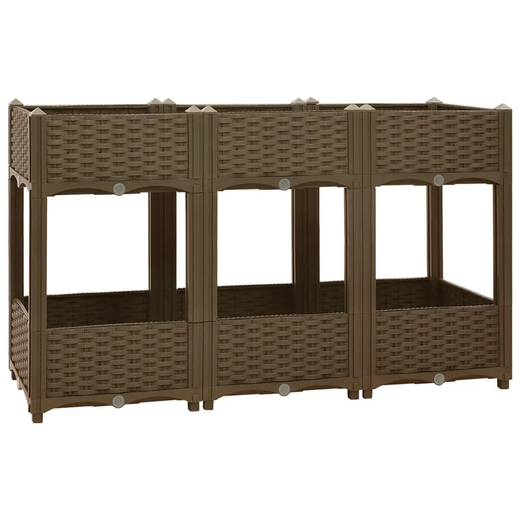 Raised Bed 47.2x15.7x28 Inches Polypropylene Garden Planter