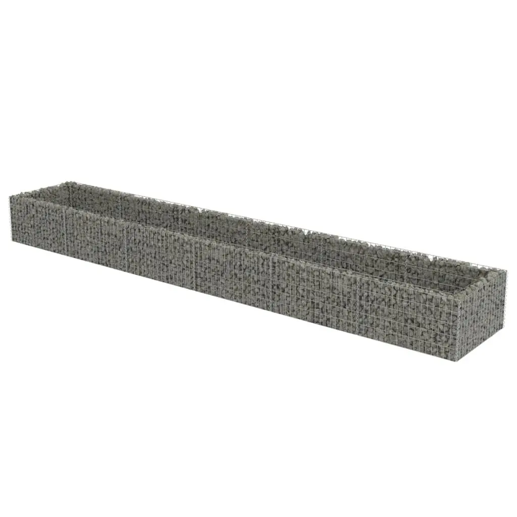 212.6x35.4x19.7 Inch Galvanized Steel Gabion Raised Bed Garden Planting