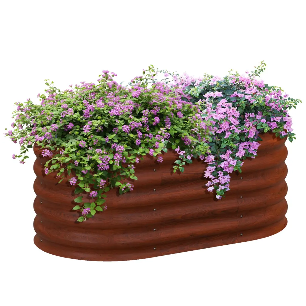 Outsunny 3.5' X 2' X 1.4' Galvanized Raised Garden Bed Kit Outdoor Gardening aosom business