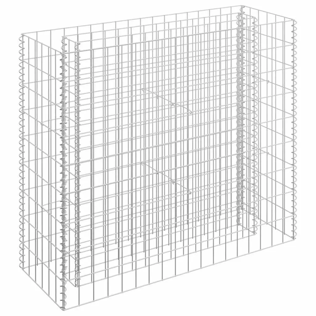 Galvanized Steel Gabion Raised Bed 35.4x11.8x35.4 Inch Garden Planter Box
