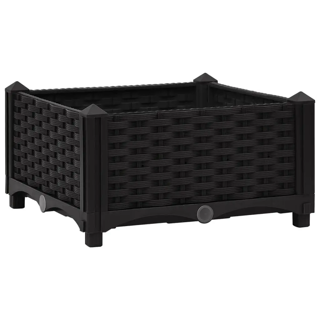Raised Bed 15.7x15.7x9.1 Inches Polypropylene Garden Planter Box
