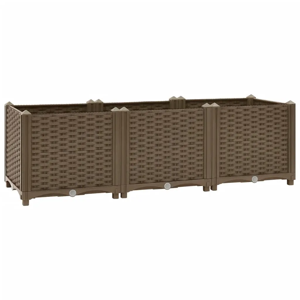 Raised Bed 47.2x15.7x15 Inches Polypropylene Garden Planter Box