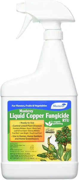 Monterey LG3154 Liquid Copper Fungicide RTU 32 Oz Plant Disease Control