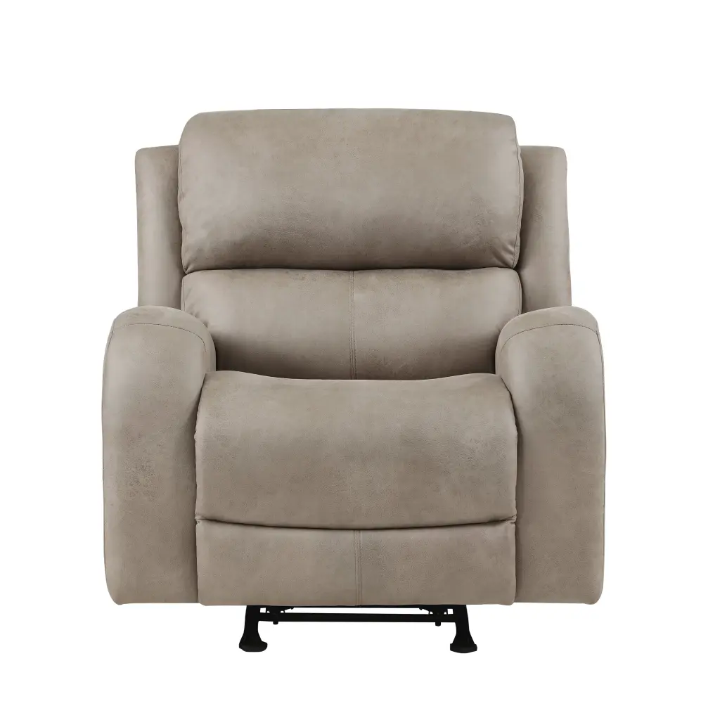 Luxurious Style Rocker Reclining Chair Brown Plush Cozy Living kanepe