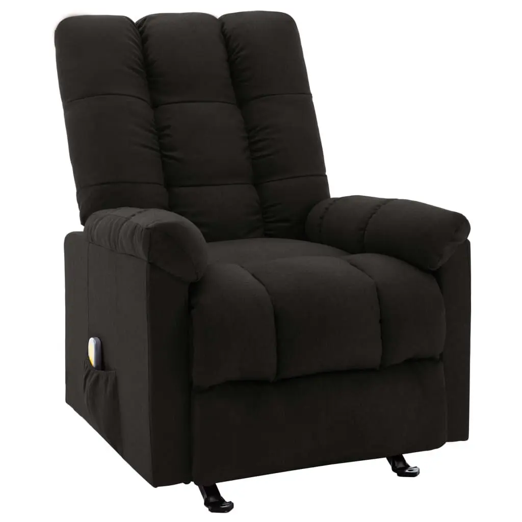 Recliner Black Fabric Comfortable Living Room Chair