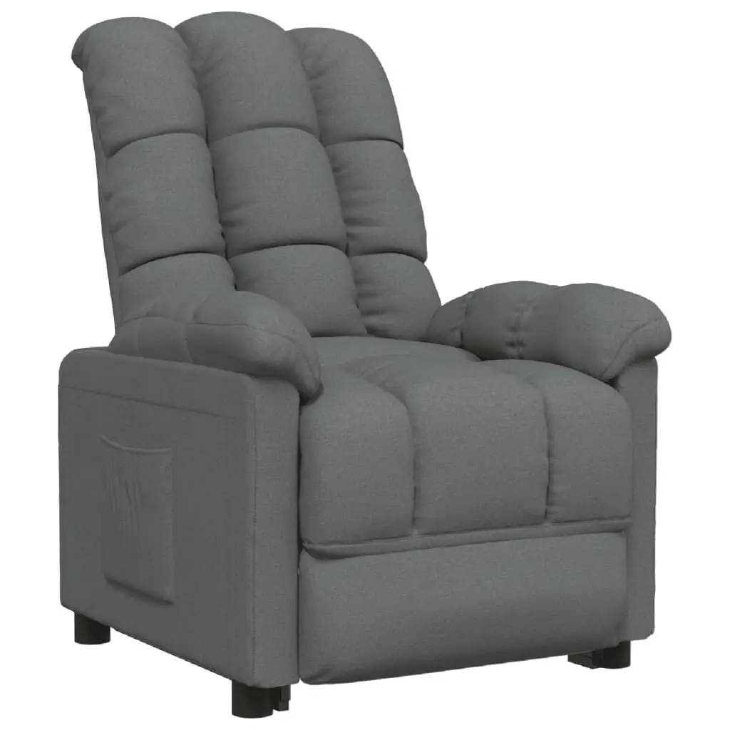 Recliner Dark Gray Fabric Living Room Chair