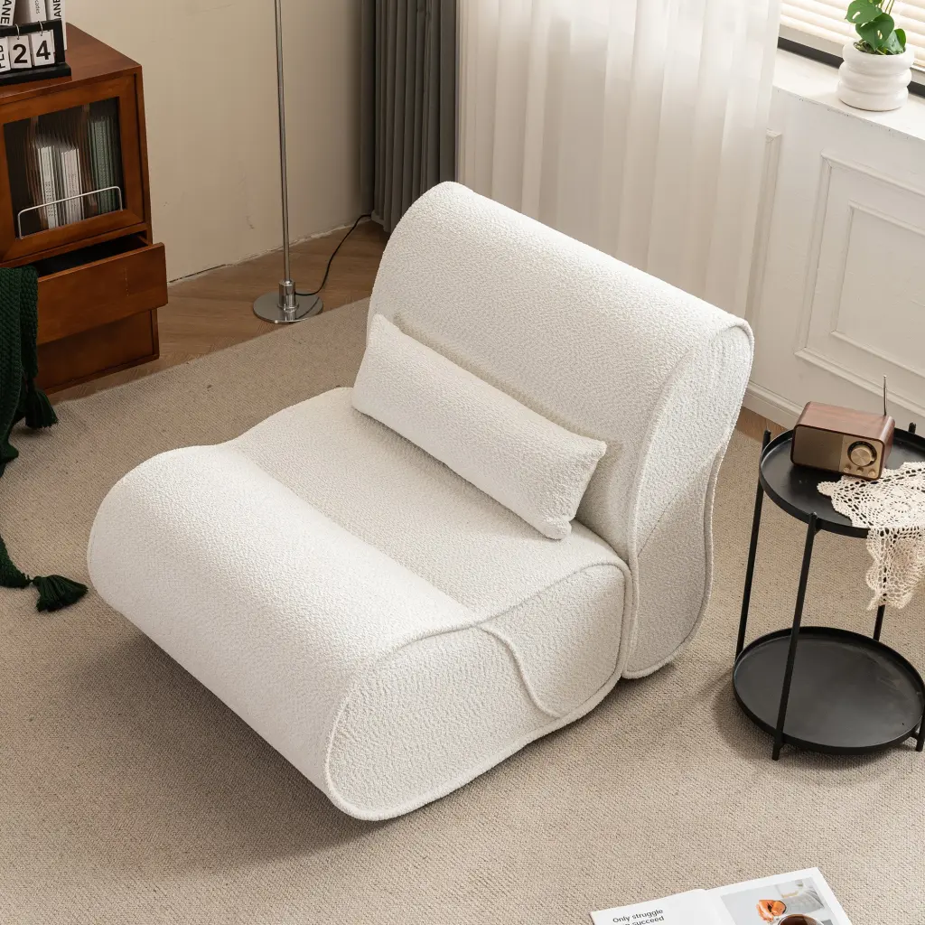 Soft Pellet Velvet Recliner Cozy Lounge Chair Waist Pack rnb