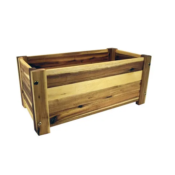 Avera AWP413160KD 16 Inch Natural Rectangle Planter Flowers and Herbs