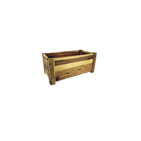 Avera AWP413190KD 19 Inch Natural Rectangular Planter Home Garden Decor