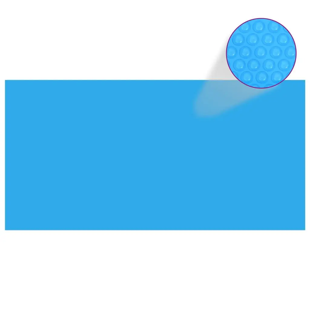 Rectangular Pool Cover 472.4x236.2 Inch PE Blue Mega Swimming Pool Cover