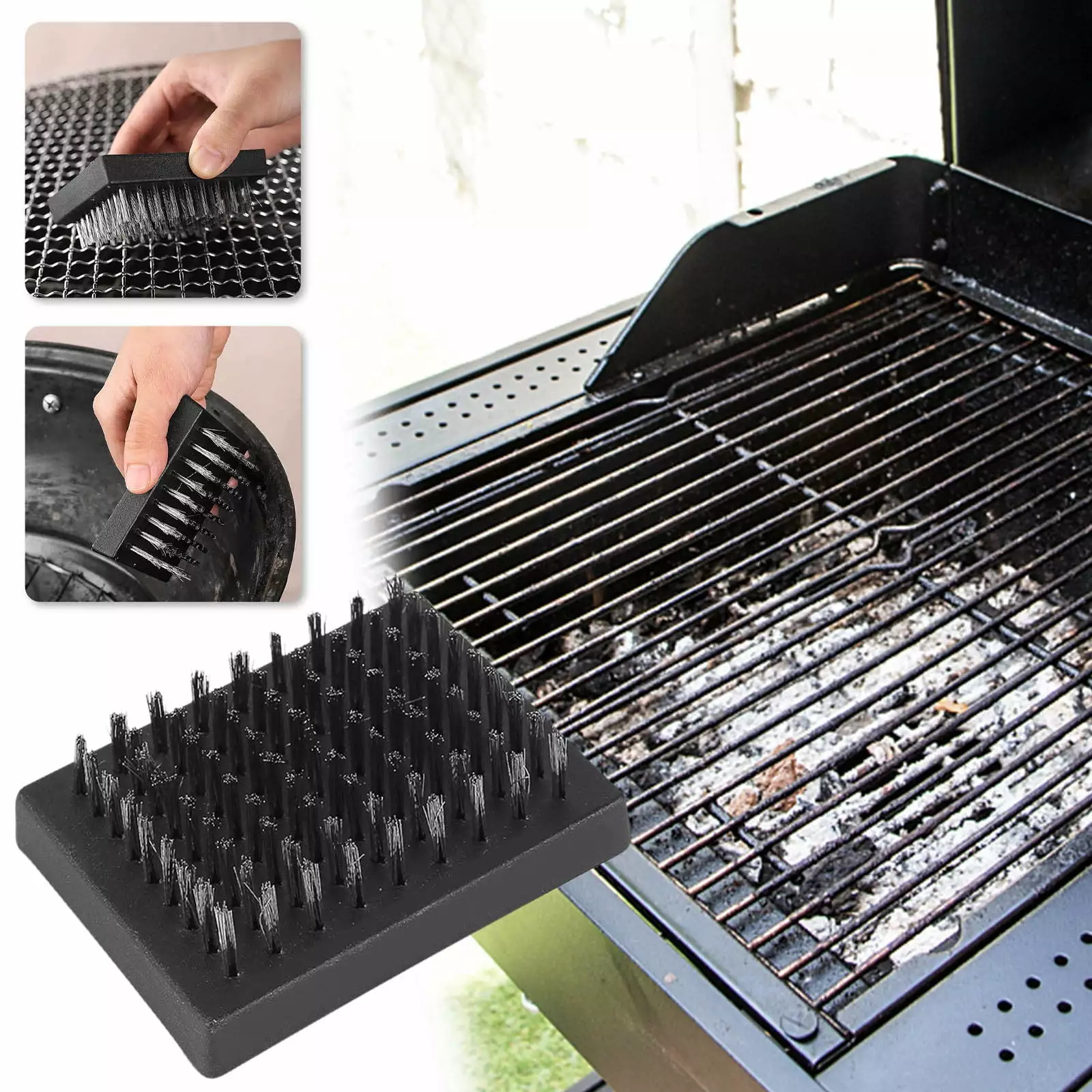 Grill Brush Replacement Heads - Wire Bristle Free Cleaning Brush Heads Fits Most Grill Brushes