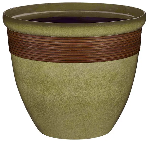 Landscapers Select PT-S015 Tall Wave Planter Resin Outdoor Garden Decor