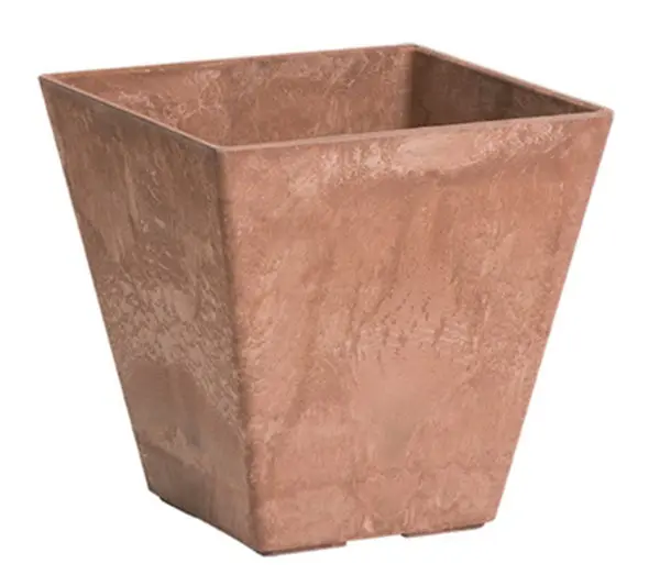Novelty 35069 Square Ella Planter 6 Inch Indoor Outdoor Resin Pot