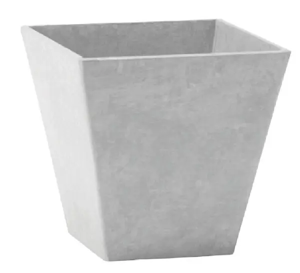 Novelty 35120 Artstone Ella Flower Planter Grey Resin Stone Powder