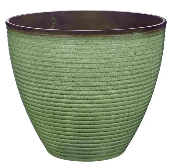 Soundbest PT-S006 Wave Planter Resin 14.75 x 12.5 Inch Indoor Outdoor Decor