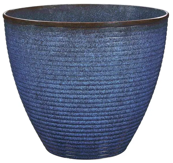 Soundbest PT-S007 Wave Planter Resin 17.75 x 15 Inch Indoor Outdoor Decor