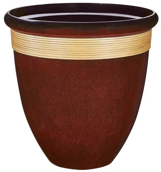 Soundbest PT-S018 Tall Wave Planter Resin 18 Inch Indoor Outdoor Decor