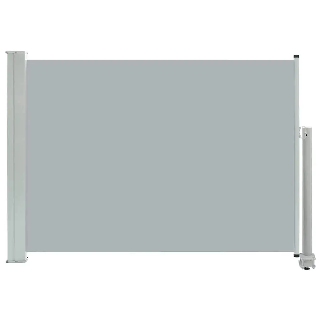 31.5x118.1 Inch Gray Patio Retractable Side Awning Outdoor Shade