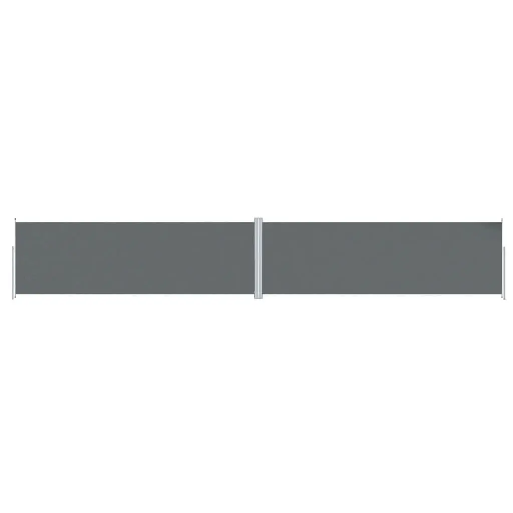 78.7x472.4 Inch Retractable Side Awning Anthracite Patio Shade
