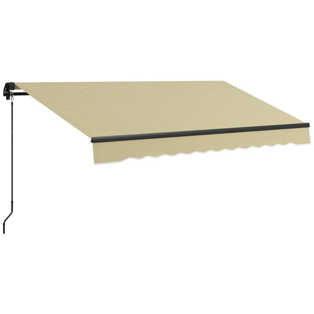 Outsunny 10' X 8' Retractable Awning Patio Awning Sunshade Shelter Adjustable Pitch aosom business