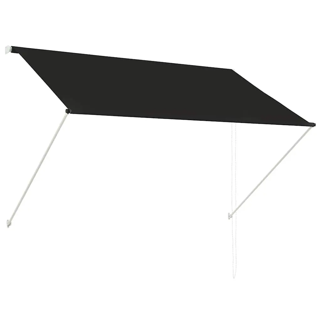 Retractable Awning 78.7x59.1 Inches Anthracite Outdoor Patio Sun Shade Cover