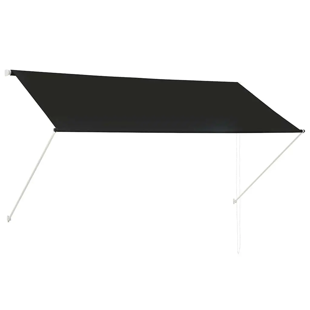 Retractable Awning 98.4x59.1 Inches Anthracite Outdoor Shade