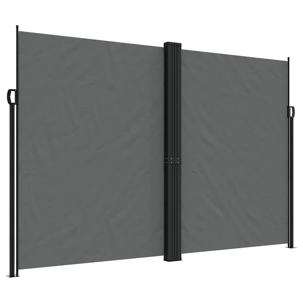 Retractable Side Awning Anthracite 86.6x393.7 Inches Outdoor Shade