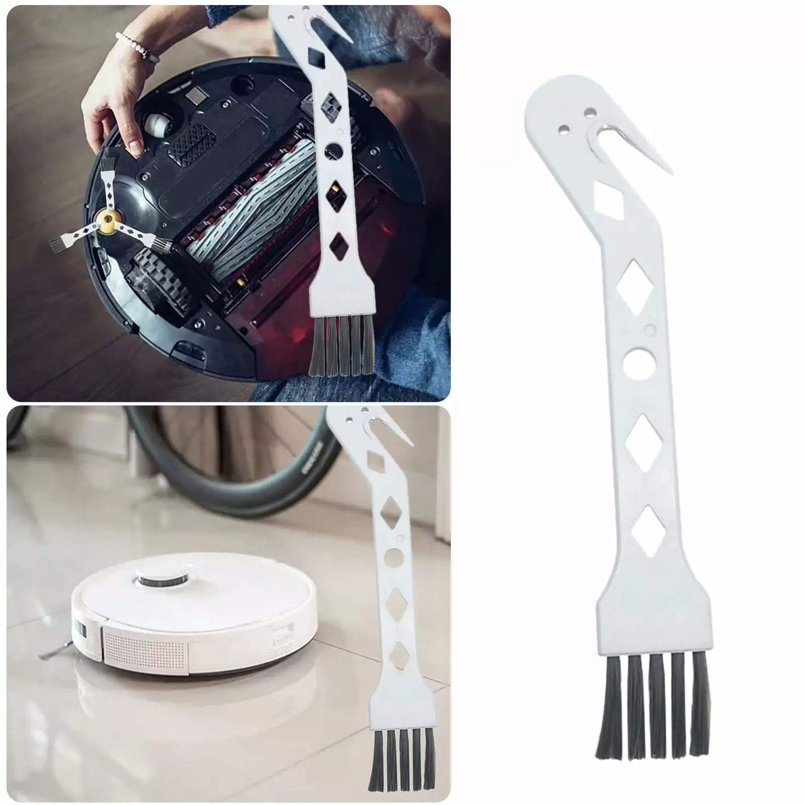 Cleaning Robot Accessories Brush White Dish Wand Holder Shower Mop Parts Washer