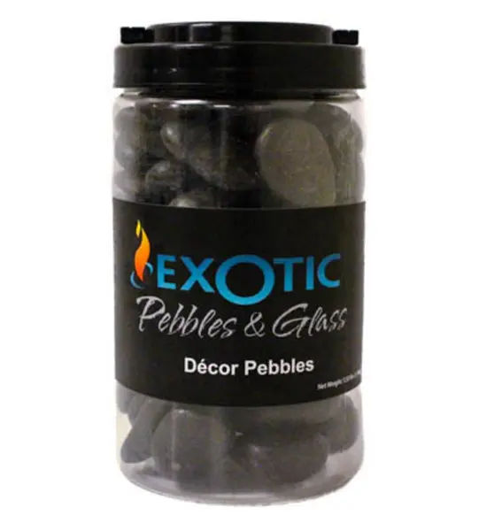Exotic Pebbles PBS-1030J Black Decor Pebbles Landscaping and Vase Fillers Exotic Pebbles u0026 Aggregates