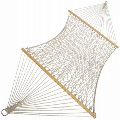 Castaway Hammocks PC-14CW Deluxe Rope Hammock 60 x 82 Inches Outdoor Relaxation