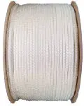 Wellington 10146 Solid Braided Nylon Cord 5/16x175 Feet White Outdoor and DIY Use