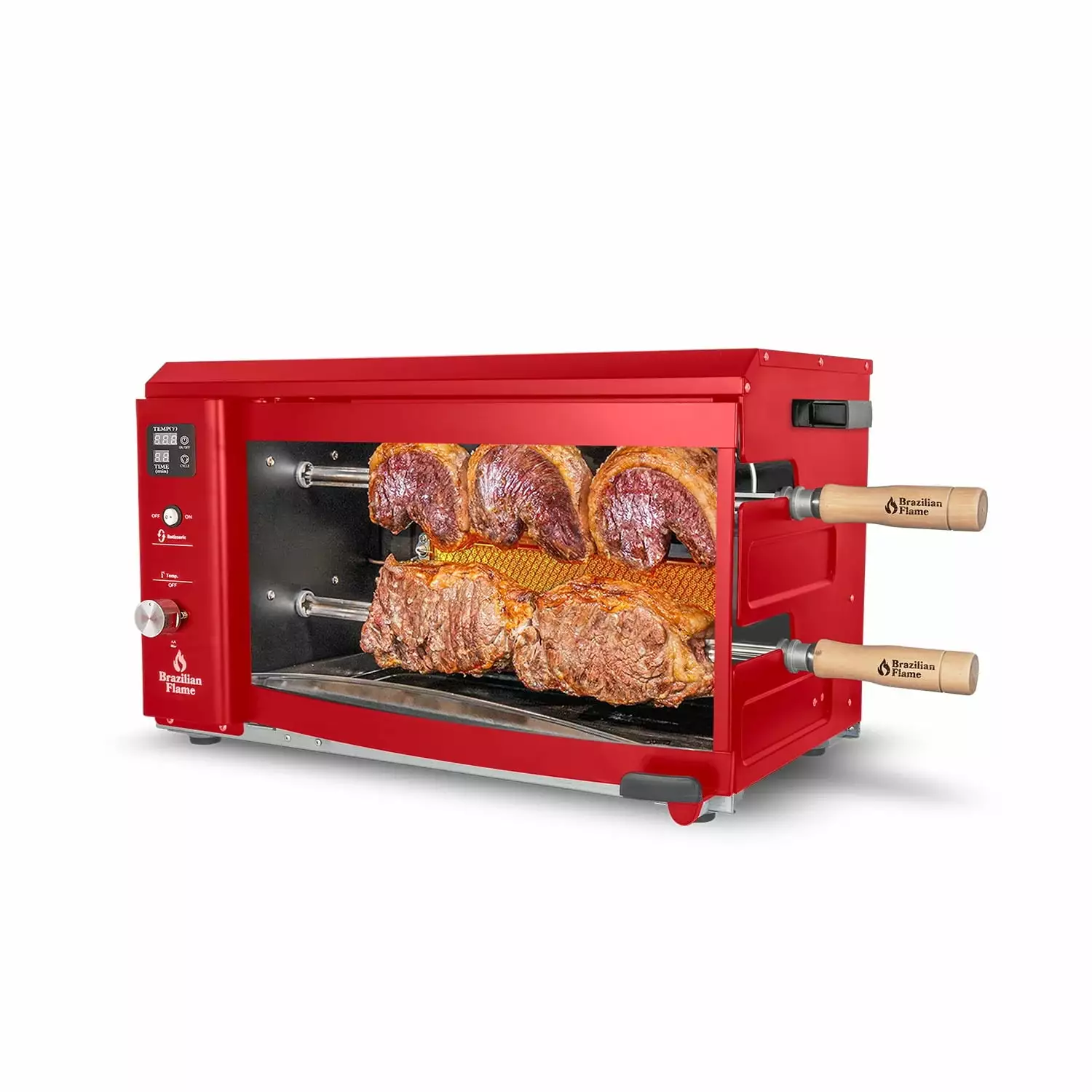 Brazilian Flame Rotisserie Gas Grill 2-Skewers Churrasco Series